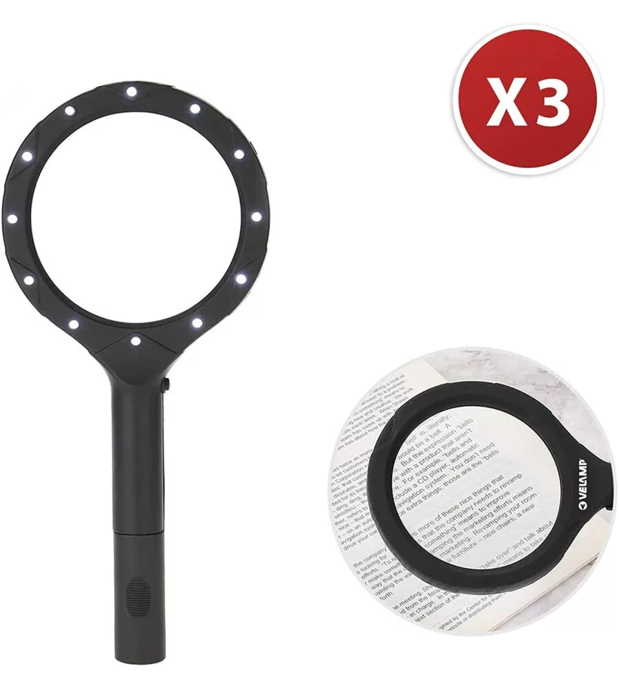 LENTE INGRANDIMENTO CON  12 LED